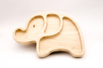 Plato de bamboo- elefante